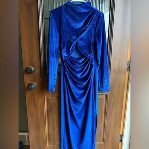 Velvet blue dress size large